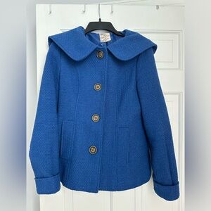 Tulle Jacket With Hood - Small - Blue